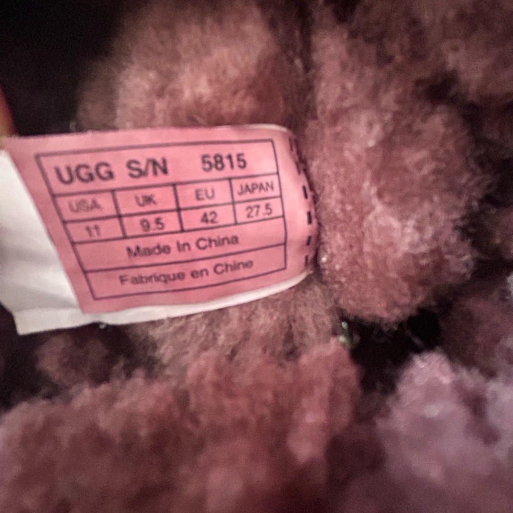 UGG Women's Winter Boots in Rich Burgundy - Picture 9 of 11